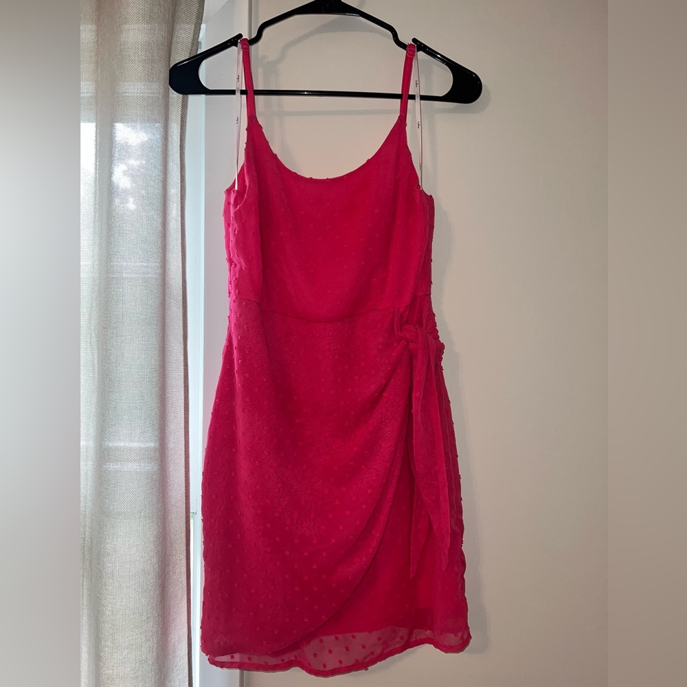 Lulu's Vibrant Pink Mini Dress